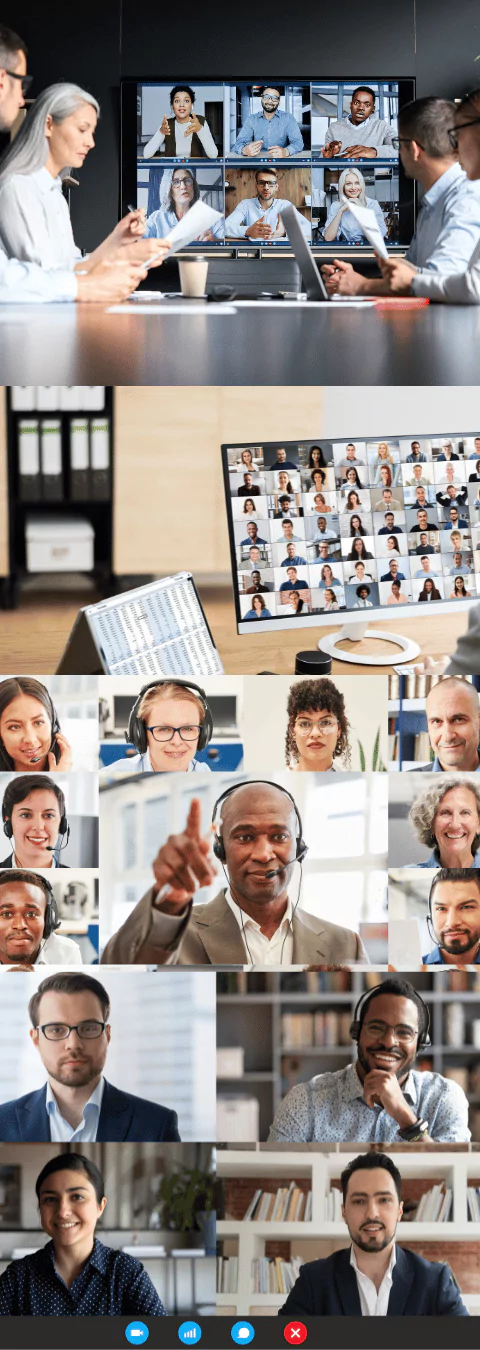 Entrepreneur club montage online meetings